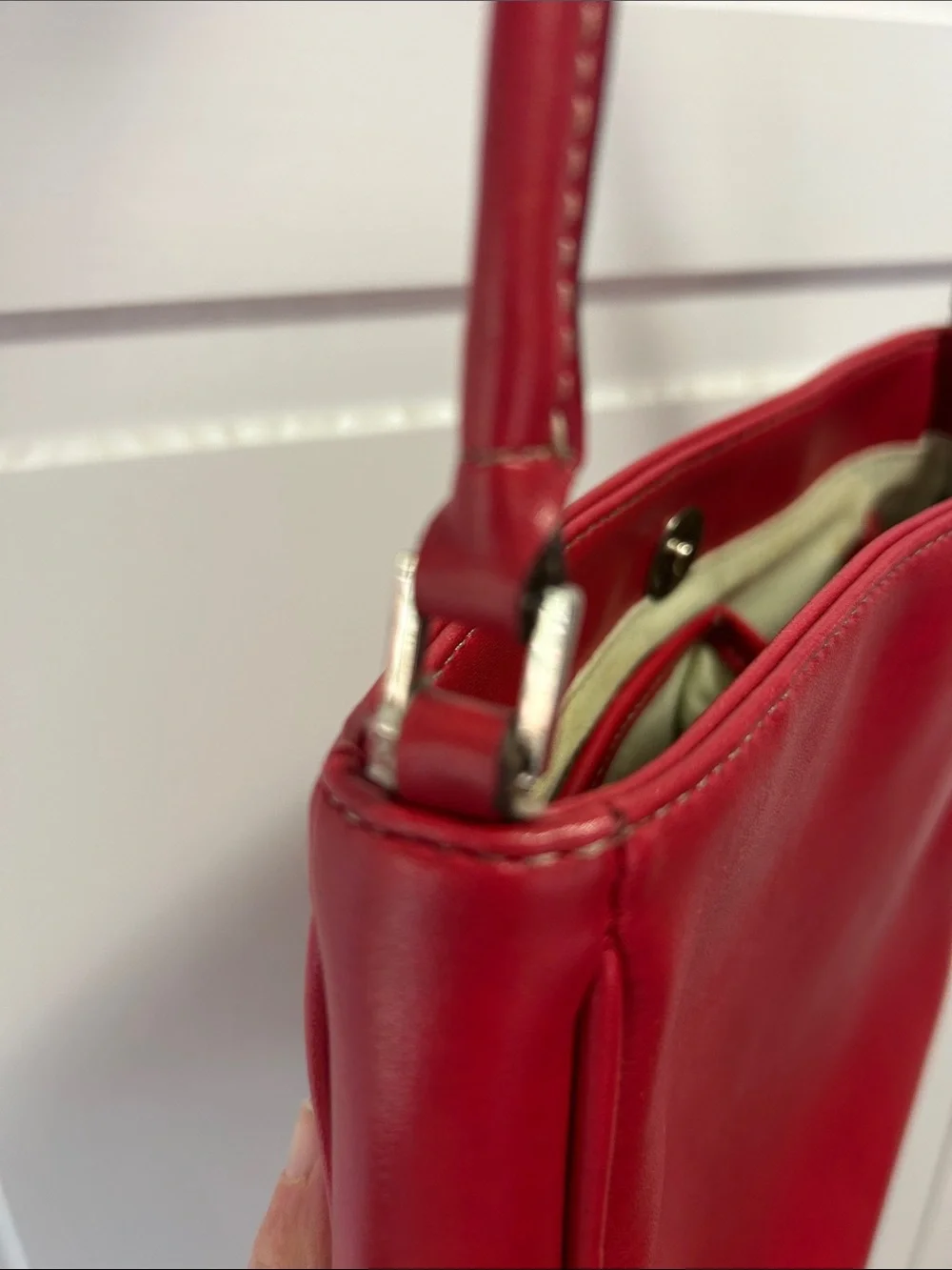 Nine West Red Classic Shoulder Bag - Elegant Everyday Tote